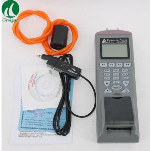 AZ9835 Pressure Datalogger Differential Pressure Gauge with Built-in Printer AZ9835
