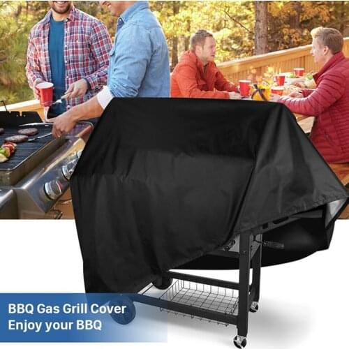 BBQ Cover Outdoor Dust Waterproof BBQ Cover Heavy Duty Grill Cover Rain Protection Adjustable Barbecue cover grill Accessories