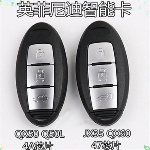 DAKATU New Smart Remote Key Fob 2+1/3 Button 433MHZ With 4A 47 Chip for Infiniti Q50L Q50S QX50