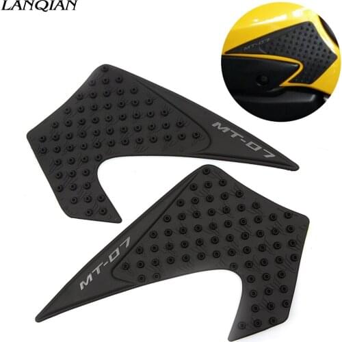 For Yamaha MT07 MT-07 MT 07 2013 2014 2015 2016 Motorcycle Tank Sticker Anti Slip Plastic Decal Pad Gas Knee Grip Traction