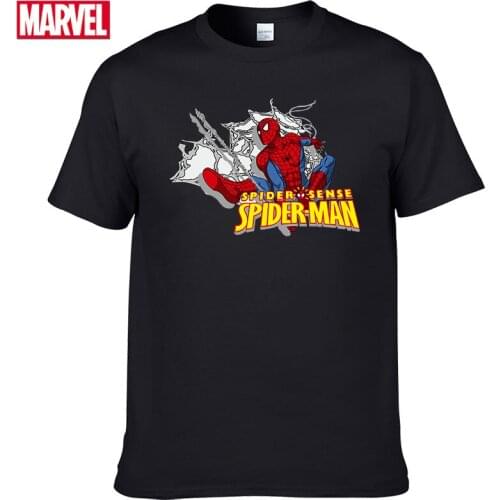 Marvel The Avengers spiderman t-shirt Comfortable Breathable 100% cotton Fashion clothes for teens Summer Tops Man tee shirt #99