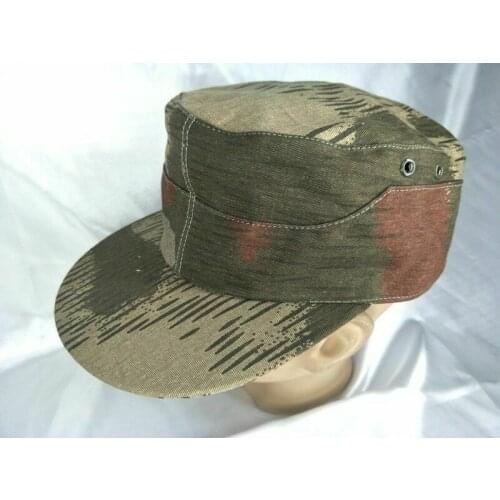 WWII German Army Soldier Swamp Camo Camouflage Field Cap Reproduction Military WW2