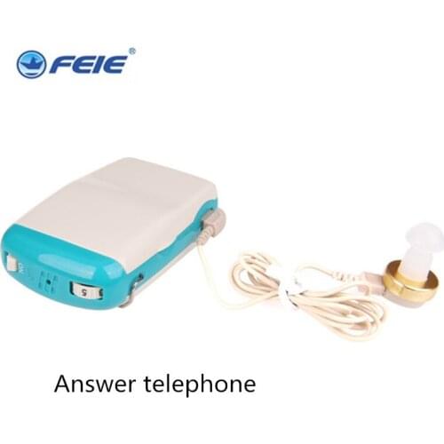 Pocket Hearing Aid Receiver Amplifier Headphone S-6D Personal Sound Voice Amplifier for Phone TV Class Music Free Shipping