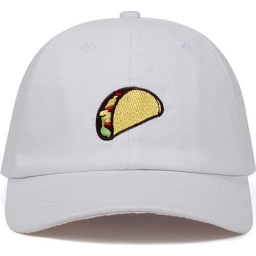 2021 New men women Pizza Dad Hat Embroidered Baseball Cap Curved Bill 100% Cotton Casquette Brand Bone Fashion Hats Adjustable