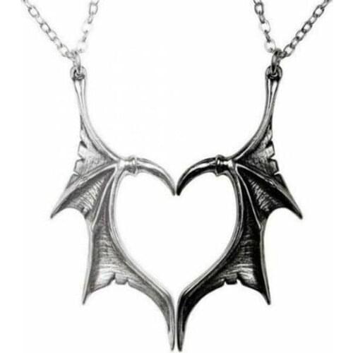Creative Jewelry One Pair Heart-Shaped Necklace Design for Couple
