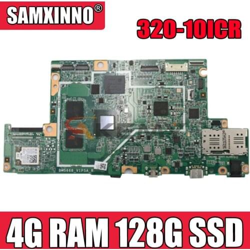 Mainboard For Lenovo ideapad Miix 320-10ICR Tablet laptop motherboard BM5668_VIP5A_R with CPU 80XFZ8350 RAM 4G SSD 128G