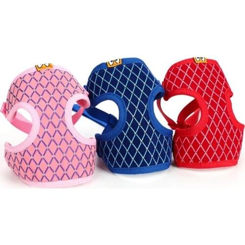 Nylon Mesh Dog Harness Kitten Puppy Dogs Vest Harness Leads Pet Walking Leash Accessories For Dogs Chihuahua French Bulldog