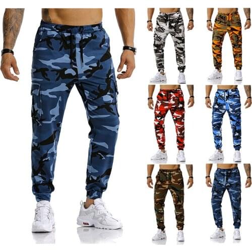 2020 New Mens Camouflage Slacks Outdoor Trackpants Hip Hop Street Trackpants Fashion Outdoor Cargo Pants