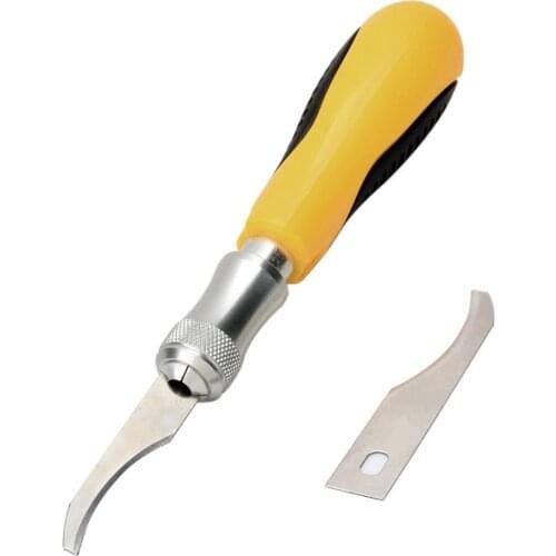 Bent Blade Carving Knife Graver Cutter Artwork Knife DIY Hand Tool set Handcraft Knives Cutting Tool (w/ 2 Bent Blades)