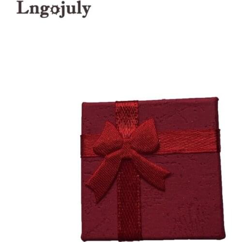 Wholesale Jewelry Packaging Box In Blue Colour Square For Ring Gift Box 48Pieces/Lot