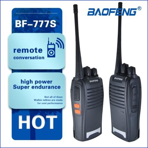 Baofeng BF-777S Walkie Talkie Portable Two Way Ham CB Radio Communicator 5W UHF 400-470 MHZ BF777s 777 Stable Hunting Camping
