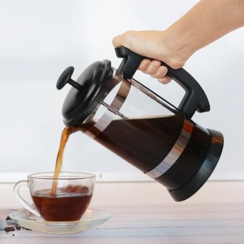 French Press Coffee Maker Kettle 1000ml Coffee Tea Pouring Pot Kitchen Tools Apartment Home Coffee Accessories