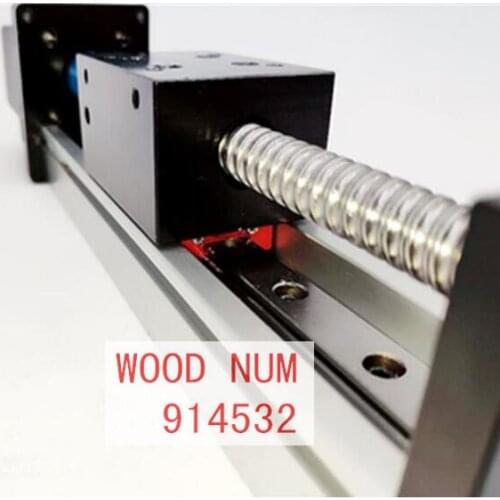 SGX 1204 100MM Ball Screw Slide Rail Linear Guide Moving Table Slip-way+ 1Pcs Nema 17 motor 42 Stepper Motor