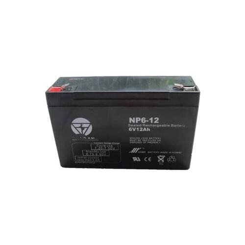 Free ship 6V 12AH lead acid battery VRLA rechargeable battery valve regulated lead acid battery