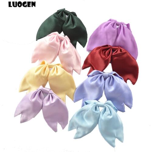 So Cute! Sakura Cherry Shape Women Lolita Girl Japan Sailor Uniform Bowtie Cravat Japanese JK School Uniform Neck Tie 7 Colors
