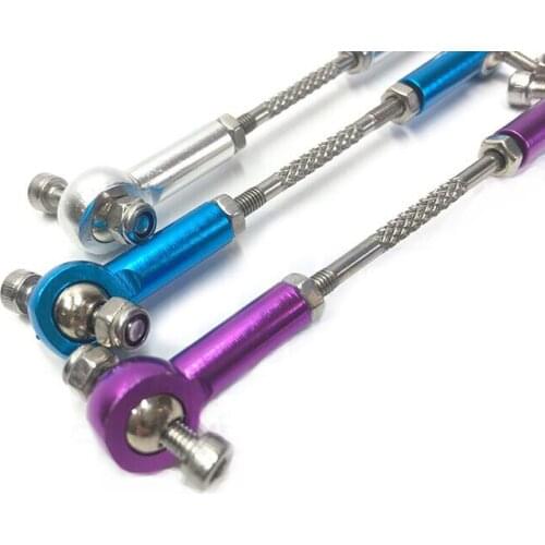 6Pcs M3/3mm Pull Rod Linkage W/ Aluminum Ball Ends/Connectors/Joints Steering Link Rods For DIY RC Car/Airplane/Robot/Boat Model