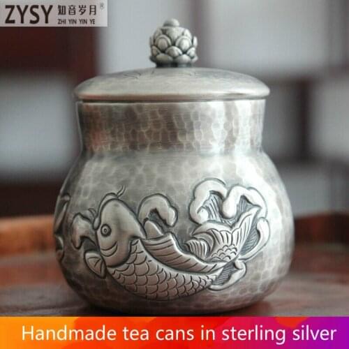 High grade 999Silver made Tea Kettle Kung Fu Tea gift for family and friends kitchen office tea set