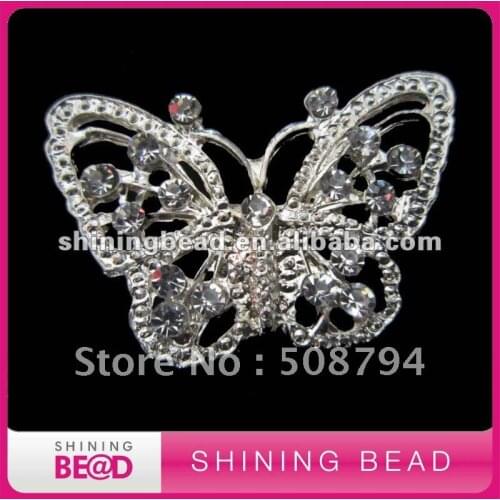 Fashion design rhinestone brooch pin,free shipping,butterfly rhinestone brooch for wedding decoration,hot sale rhinestone brooch