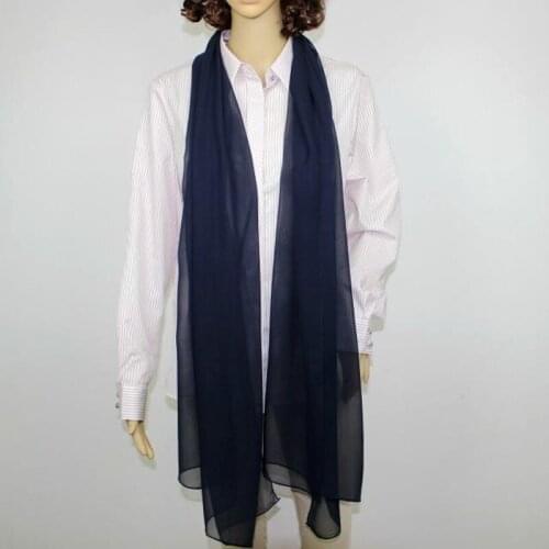 Girl women solid plain georgette Silk Scarf long Scarves Neckerchiefs gift accessory 200*65cm #4082