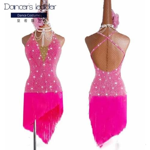 New Latin Dance Dress Competition Dress Costumes Skirt Performing Dress Adult Customize Children Red Matador Skir