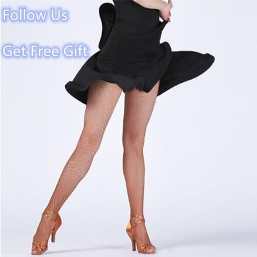 Women Latin Dance Dress Skirt Sexy Fantasy High Waist Fishbone Dress for Women Performamnce Latin Dress Red Black Dance Skirt