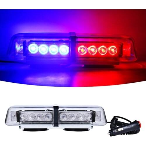 12V 24LED Police Flasher Lights Strobe Light Waterproof Car Lights Red Blue Auto Flash Parking Signal Lamp Warning Light