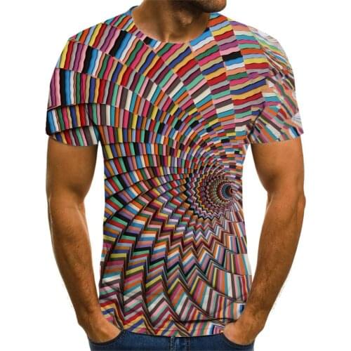 2021 Verano Hombres y Mujeres Camiseta Impresa En 3D PaisajeNatural Vacaciones Moda Niño Manga Corta