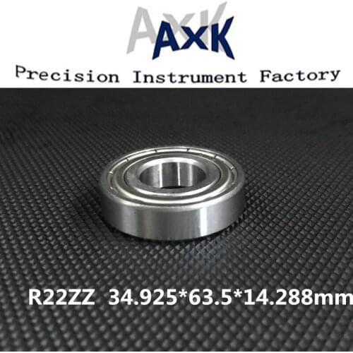 2021 Time-limited Direct Selling Axk 1pcs R22zz Ee12zz Deep Groove Ball Bearing 34.925x63.5x14.288mm Inch Miniature Abec-3