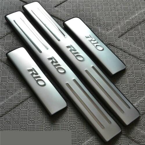 304 stainless steel Scuff Plate/Door Sill for 2007-2011 KIA RIO Car styling