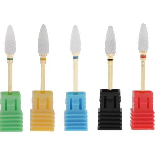 5 Lot 2.35mm Nail Art Cuticle Clean Drill Set Set Files DIY Files