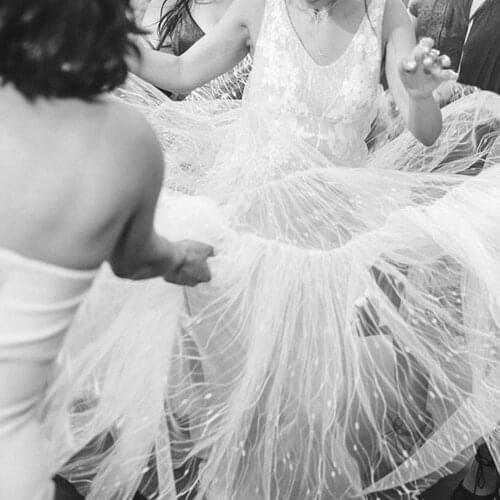 5 yards/lot Off White Wave Striped Tulle Lace Fabric Soft Gauze Fabric for Wedding Couture, Bridal Gown, Outfits 150cm Wide