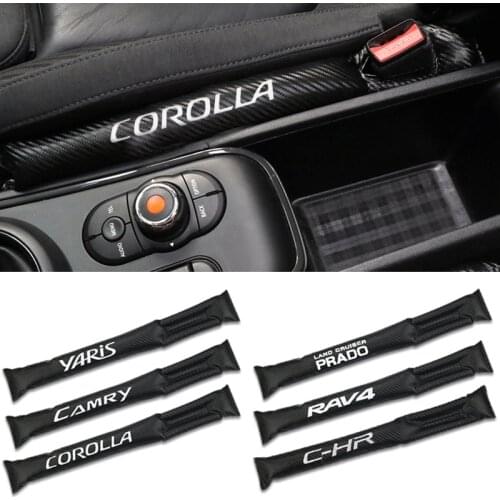 Interior accessories Universal Size carbon fiber car styling for Toyota corolla chr camry prado land cruiser rav 4 yaris 1pcs