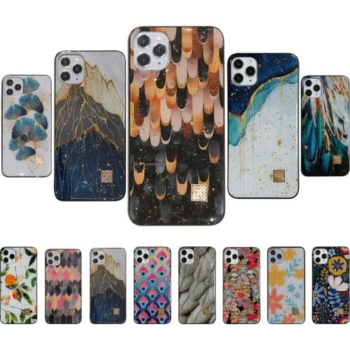 Luxury Gold Foil Phone Cases for iPhone 12 Mini Pro Max 11 XR X 8 7 6 Plus Chic Glitter Soft Silicone Cover for XS Max SE 2020