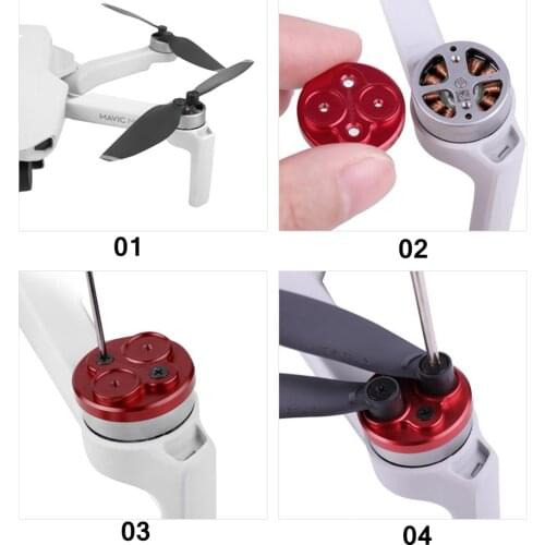 For Mavic Mini Anti-paddle motor cover upgrade version paddle motor cover aluminum motor cover Drone mavic mini accessories