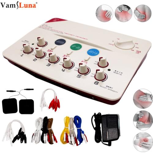 EMS Electroacupuncture Muscle Stimulator With 6 Channels Output Massage Device For Relaxing Muscles And Physiotherapy