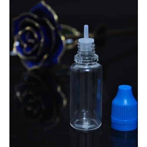 Fedex free shipping!!! Hot sale ! PET childproof + tamper evident cap 15ml eye dropper bottles, empty dropping bottle