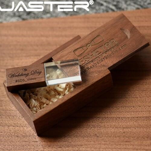 JASTER Crystal plus push-pull box Maple USB flash drive 4GB 8GB 16GB 32GB 64GB 128GB USB 2.0 usb flash drive cute memoria usb