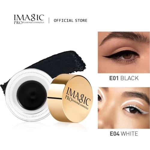IMAGIC Eyeliner Waterproof Eyeliner Gel Makeup Cosmetic Gel Eye Liner With Brush 24 Hours Long-lasting Eye Liner Kit