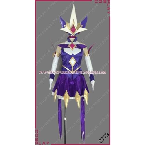 LOL Star Guardian Skin The Dark Sovereign Syndra Dress Outfit Cosplay Costume S002