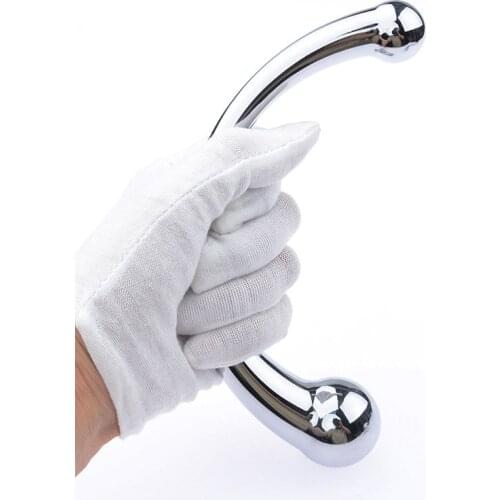 Metal Anal Plug Adult Sex Toys For Women Men Couples Game 2 Head Anal Hook Stick Stimulate Prostate Massage Long Butt Plug