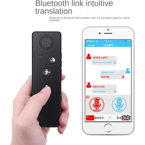 Multifunction New Wireless Smart Translator 70 Languages Two-Way Real Time Instant Voice Translator APP Bluetooth Multi-Language