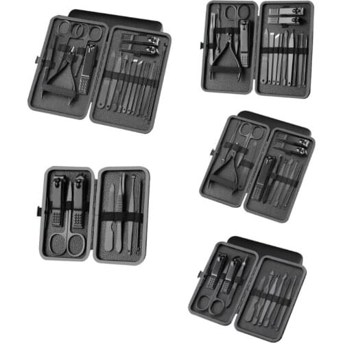 Hand and Foot Manicure Tool Set Ear Tool Eyebrow Scissors Nail File Eyebrow C1FF