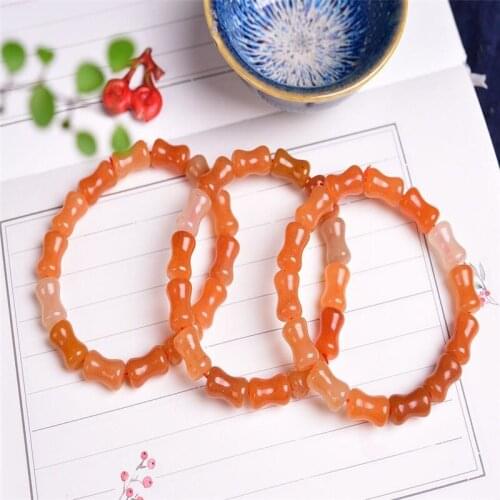 Natural primary color bracelet jewelry Xinjiang gold silk ladies bamboo bracelet wholesale