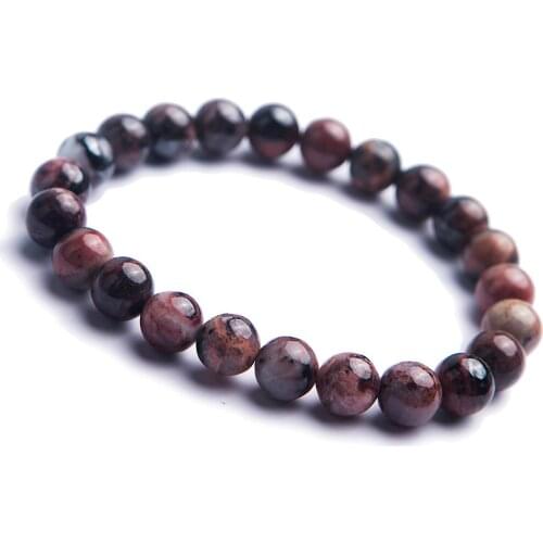 Genuine Natural Sugilite Round Stone Beads Women Lady Jewelry Nice Crystal Bracelet 9mm