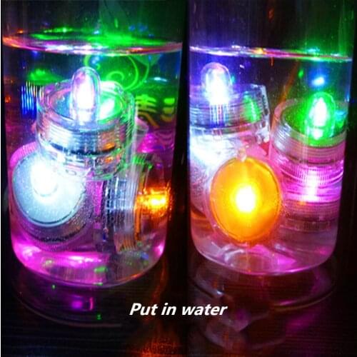 New LED waterproof candle light fish tank light coffee cafe bar candle party wedding banquet waterproof electronic candle