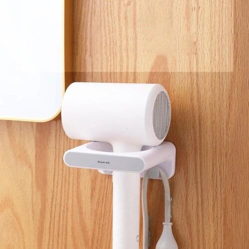 Macaron hair dryer rack toilet rack bathroom wall hanging hair dryer shelf storage toilet free punching hair dryer rack