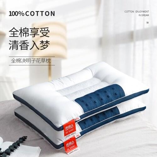 Soft Feather Fabric Pillow Bedding Pillow Cotton Pillows For Sleeping kussens almohada cervical oreiller pour le lit poduszkap