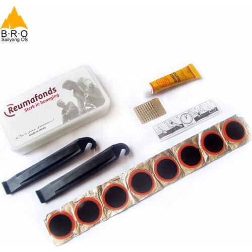 Portable Repair Tools Mountain Bike Motorcycle Tire Repair Tools MTB Accessories Free Glue Pieces Bicycle Tire Repair Kit Set