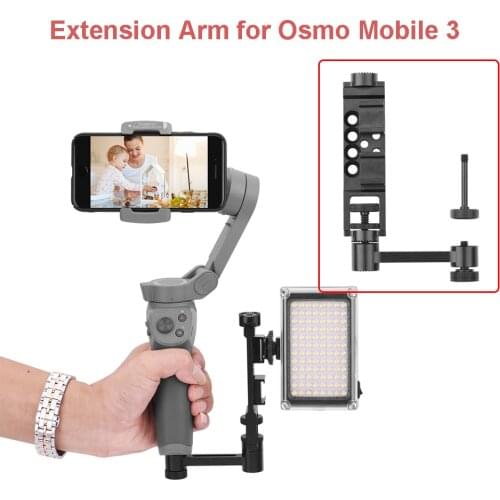Protable Mount Phone Bracket Straight Extension Arm Mount Bracket for DJI OM 4 Osmo Mobile 2 3 Handheld Gimbal Camera Accessory