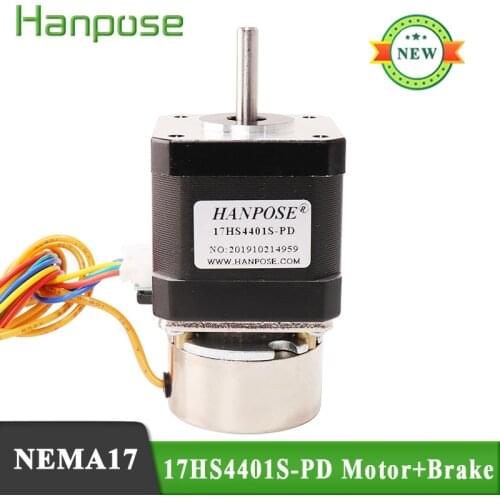 42 Series Motor brake NEMA17 stepper motor integrated high torque 17HS4401S-PD 3401S-PD power off brake integrated machine